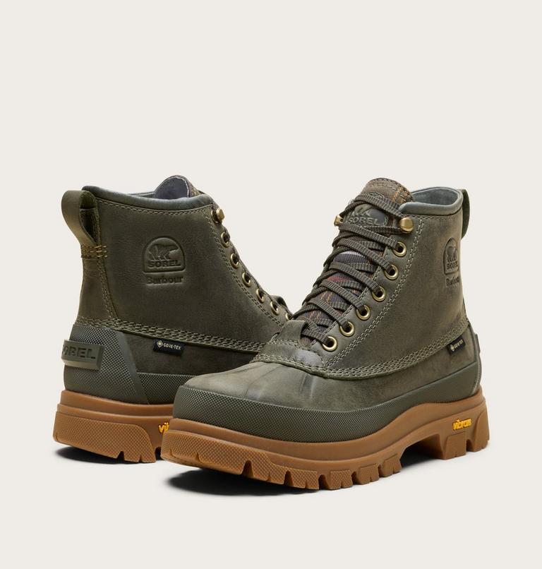 Unisex SOREL x Barbour Daystorm Horizon GTX Boots, Color: Alpine Tundra, Gum 10, image 5