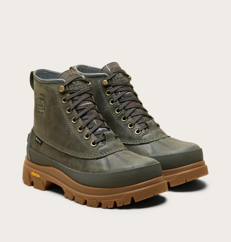 Unisex SOREL x Barbour Daystorm Horizon GTX Boots, Color: Alpine Tundra, Gum 10, image 2