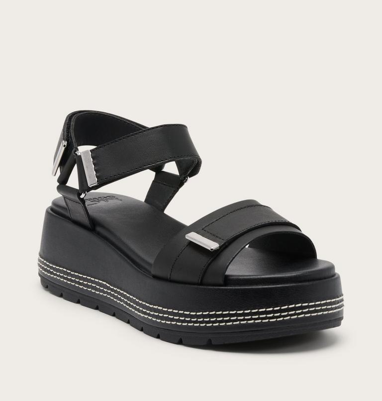 Sunpeak Platform Y-Strap Sandales Pour Femme, Color: Black, Black, image 7