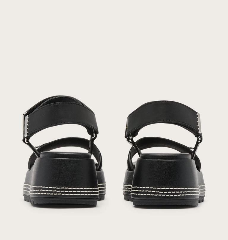 Sunpeak Platform Y-Strap Women's Sandal, Color: Black, Black, image 3