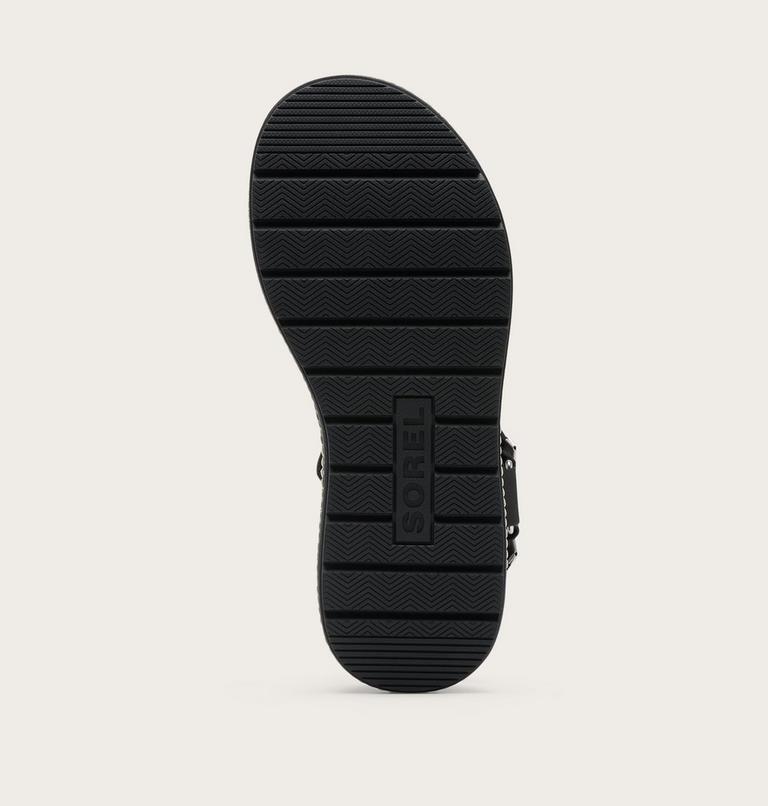 Sunpeak Platform Y-Strap Women's Sandal, Color: Black, Black, image 7