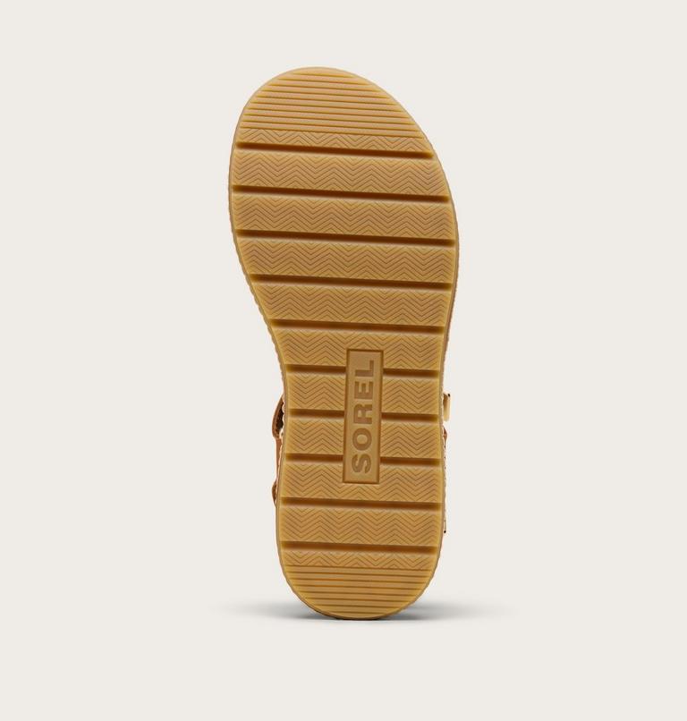 Sunpeak Platform Y-Strap Women's Sandal, Color: Iced Tea, Gum 16, image 7