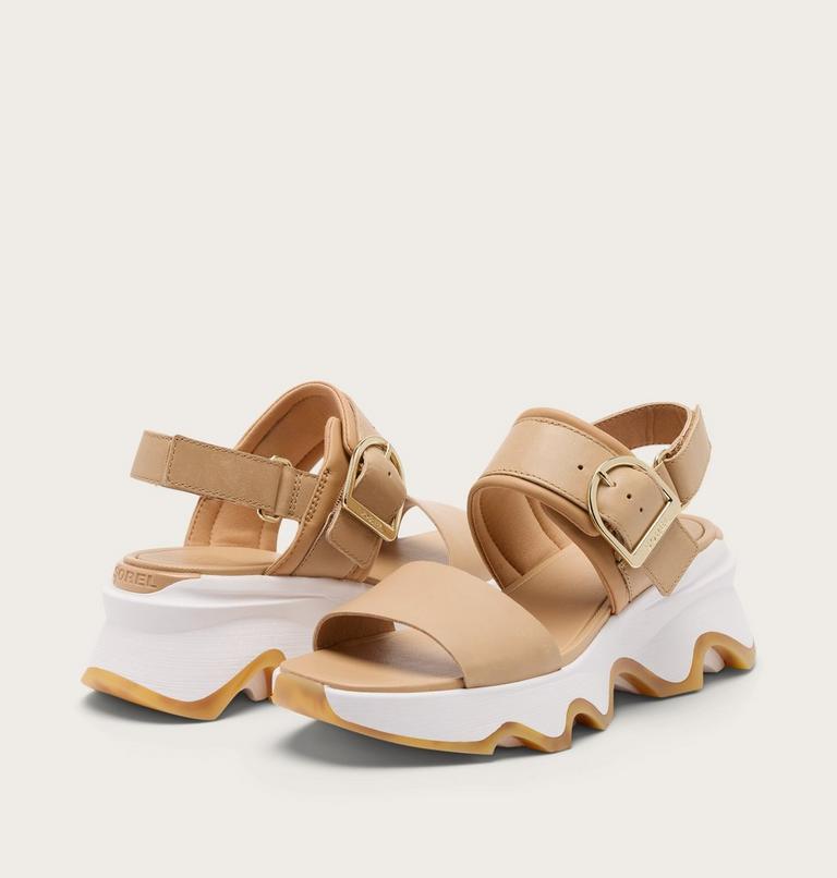 Kinetic Impact Wedge Women's Sandal, Color: Honest Beige, Sea Salt, image 6