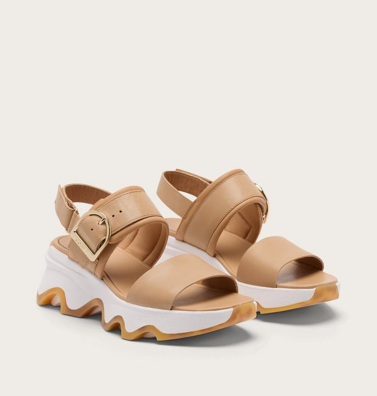 Kinetic Impact Wedge Women's Sandal, Color: Honest Beige, Sea Salt, image 2