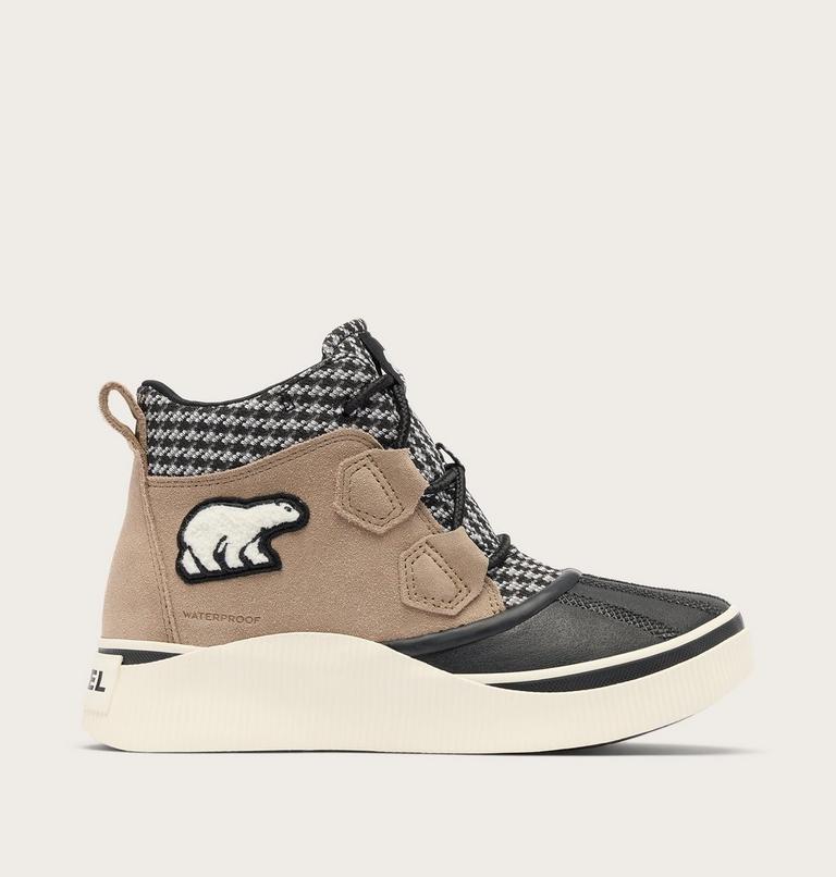 Women's Varsity OUT N ABOUT IV Classic Waterproof Boot, Color: Omega Taupe, Black, image 1