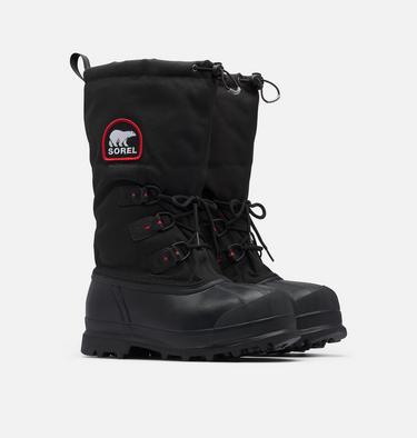 Men's GLACIER XT Winter Boots, Color: Black, Red Quartz, image 2