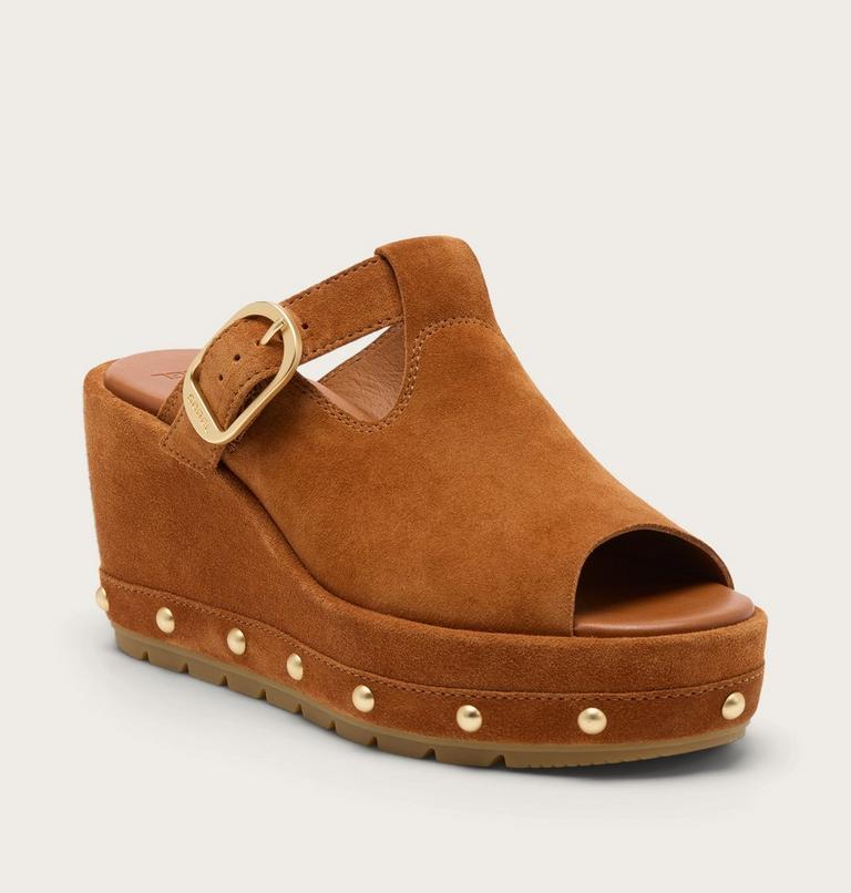 Sunpeak Wedge Slide RVT Sandales Pour Femme, Color: Iced Tea, Gum 16, image 7