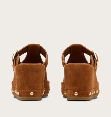 Sunpeak Wedge Slide RVT Women's Sandal, Color: Iced Tea, Gum 16, image 3