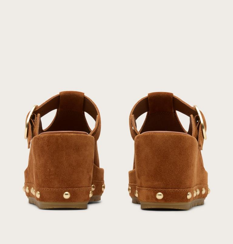 Sunpeak Wedge Slide RVT Women's Sandal, Color: Iced Tea, Gum 16, image 3