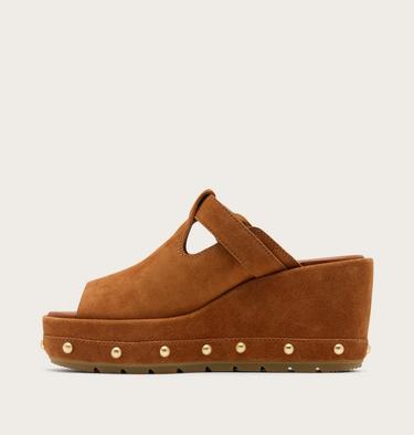 Sunpeak Wedge Slide RVT Women's Sandal, Color: Iced Tea, Gum 16, image 4