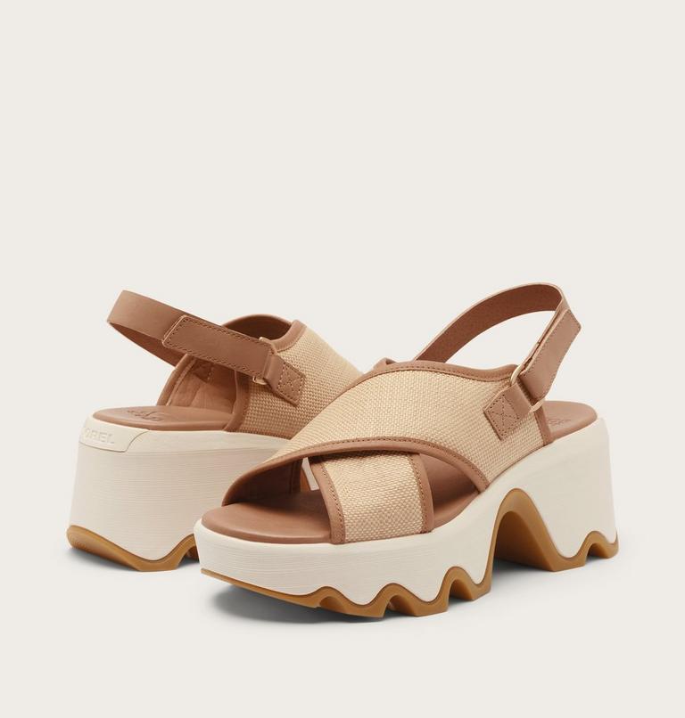 Kinetic Aura Slingback TXT Women's Sandal, Color: Honest Beige, Gum 16, image 6