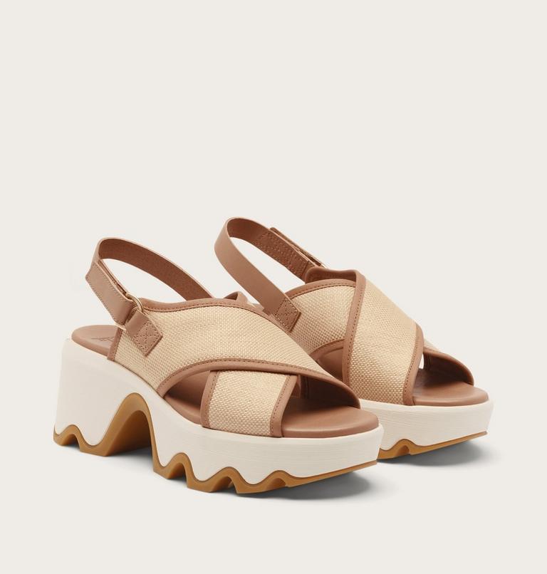 Kinetic Aura Slingback TXT Women's Sandal, Color: Honest Beige, Gum 16, image 2