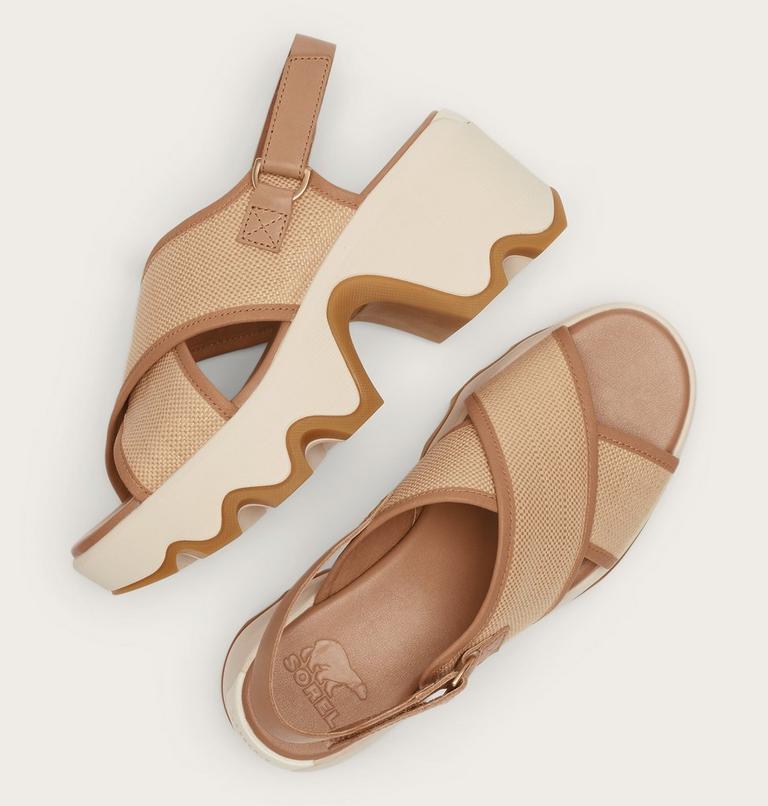 Kinetic Aura Slingback TXT Women's Sandal, Color: Honest Beige, Gum 16, image 4