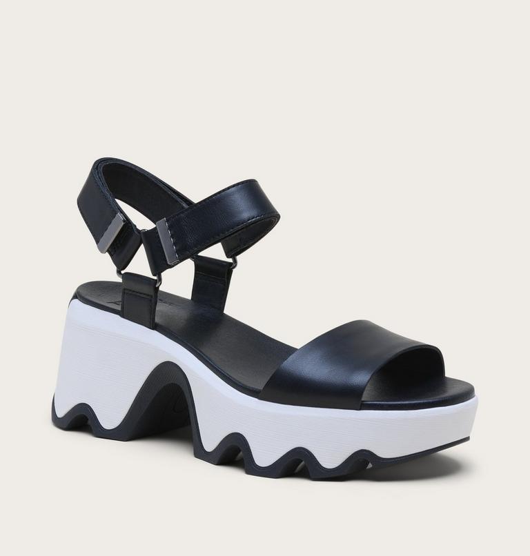 Kinetic Aura Y-Strap Women's Sandal, Color: Black, Sea Salt, image 7