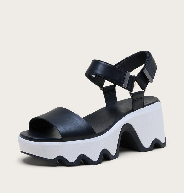 Kinetic Aura Y-Strap Women's Sandal, Color: Black, Sea Salt, image 8