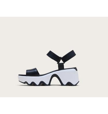 Kinetic Aura Y-Strap Women's Sandal, Color: Black, Sea Salt, image 8