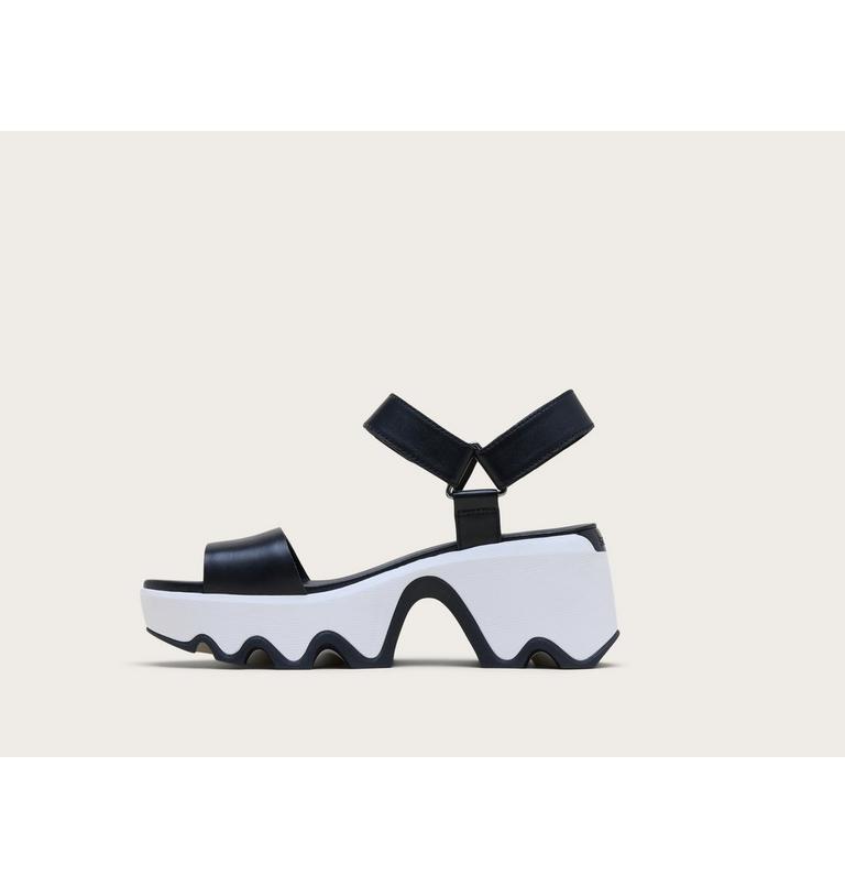 Kinetic Aura Y-Strap Women's Sandal, Color: Black, Sea Salt, image 4