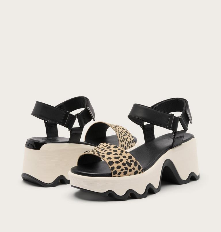 Kinetic Aura Y-Strap Women's Sandal, Color: Black, Snow 2, image 5