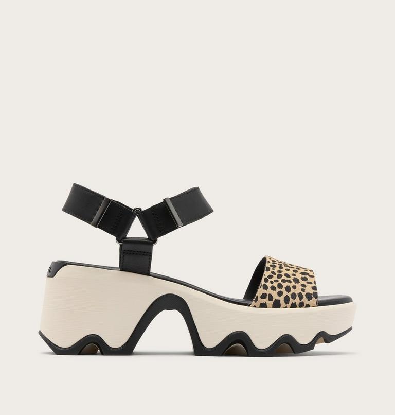 Kinetic Aura Y-Strap Women's Sandal, Color: Black, Snow 2, image 1