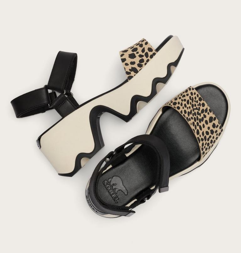 Kinetic Aura Y-Strap Women's Sandal, Color: Black, Snow 2, image 4