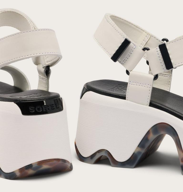 Kinetic Aura Y-Strap Women's Sandal, Color: Sea Salt, Black, image 10