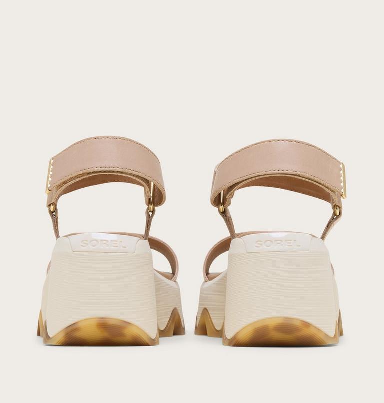 Kinetic Aura Y-Strap Women's Sandal, Color: Honest Beige, Bleached Ceramic, image 3