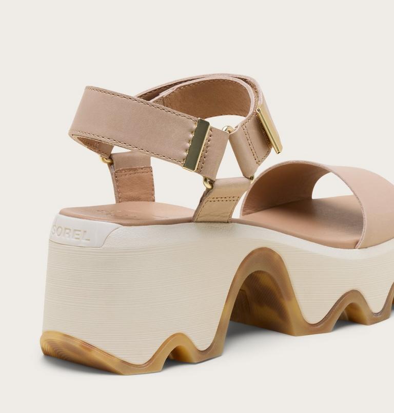 Kinetic Aura Y-Strap Women's Sandal, Color: Honest Beige, Bleached Ceramic, image 10