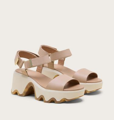 Kinetic Aura Y-Strap Women's Sandal, Color: Honest Beige, Bleached Ceramic, image 14