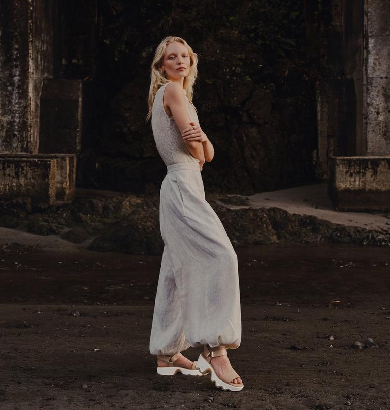 Women's KINETIC Aura Y-Strap Sandal, Color: Honest Beige, Bleached Ceramic, image 11