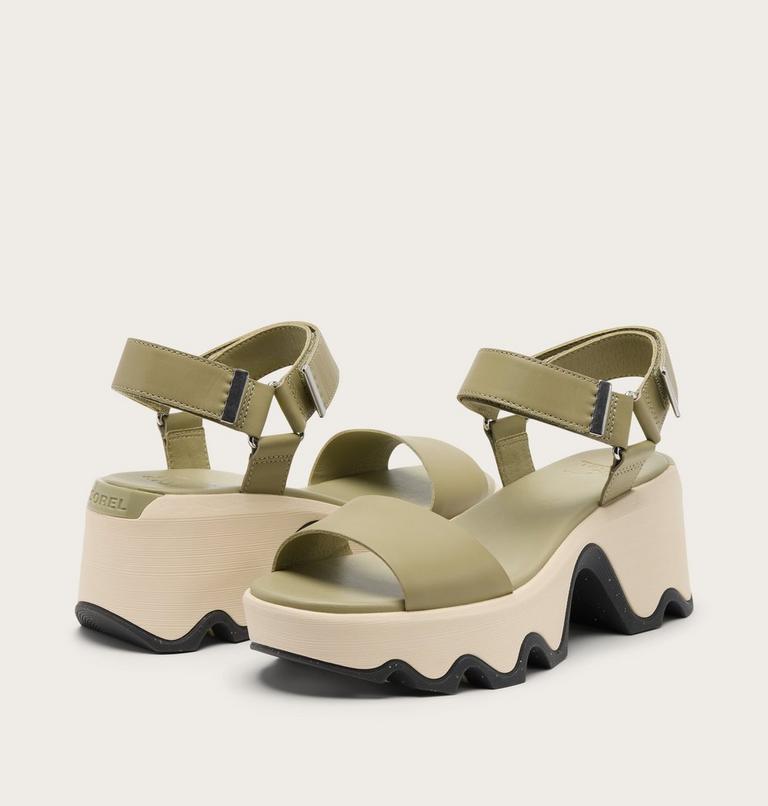 Kinetic Aura Y-Strap Women's Sandal, Color: Dusty Twill, Gum 18, image 9