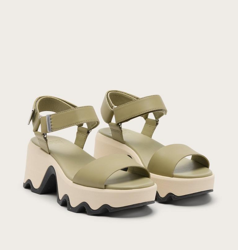 Kinetic Aura Y-Strap Women's Sandal, Color: Dusty Twill, Gum 18, image 2