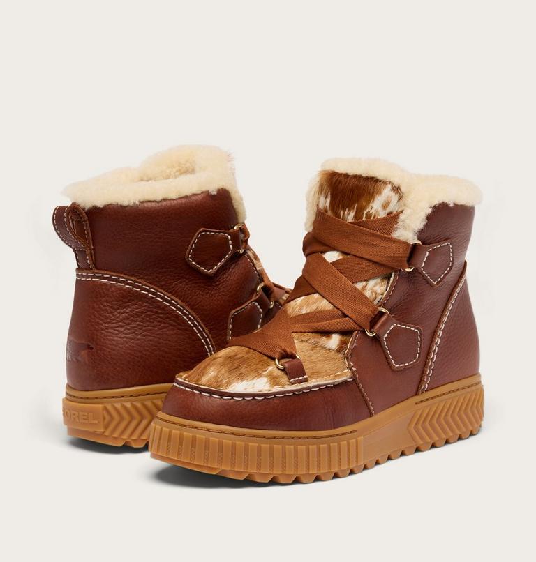 SOREL X Aspen Ona Ave Alpine Boot Lux, Color: Dark Amber, Gum 2, image 6