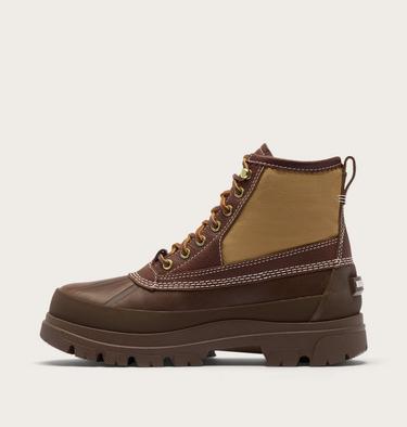 Men's SOREL x NEIGHBORHOOD Daystorm Horizon GTX Boots, Color: Dark Amber, Sea Salt, image 4