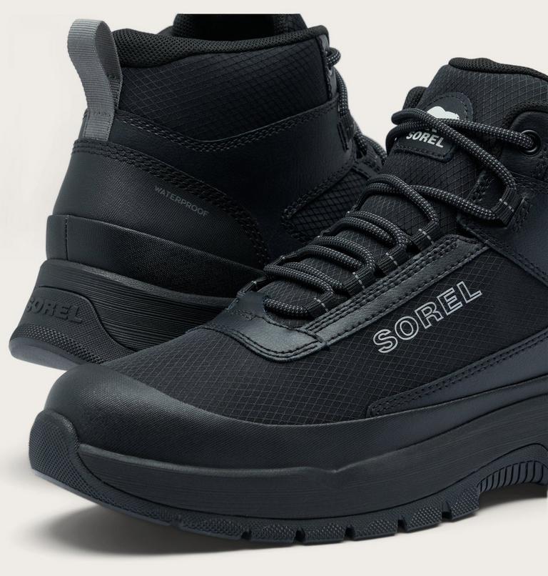 Men's Outing NW Mid Waterproof Sneaker Boot, Color: Black, Black, image 6