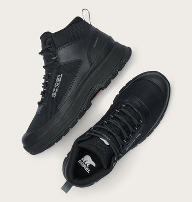 Men's Outing NW Mid Waterproof Sneaker Boot, Color: Black, Black, image 4