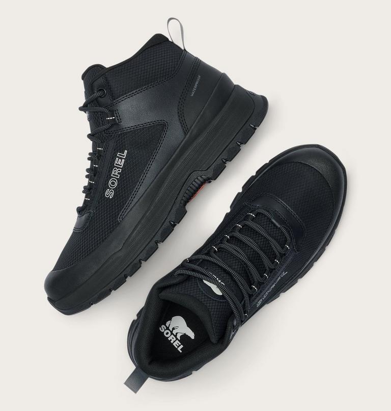 Men's Outing NW Mid Waterproof Sneaker Boot, Color: Black, Black, image 4