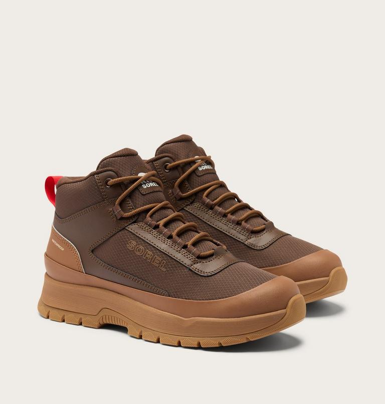 Men's Outing NW Mid Waterproof Sneaker Boot, Color: Velvet Tan, Tobacco, image 2