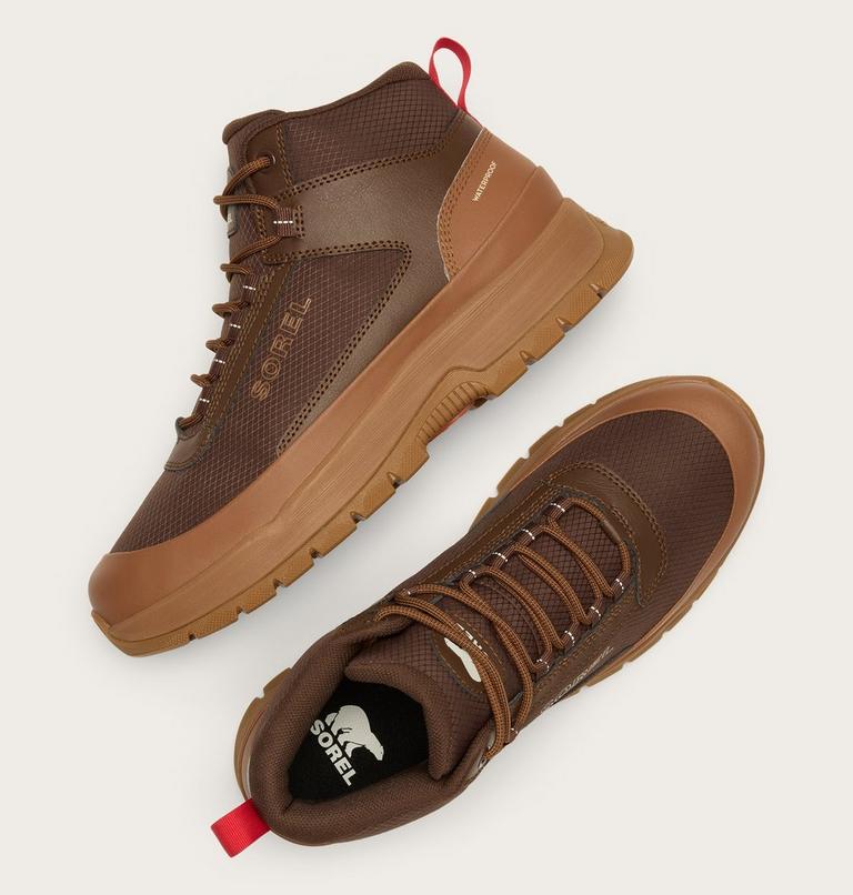 Men's Outing NW Mid Waterproof Sneaker Boot, Color: Velvet Tan, Tobacco, image 4
