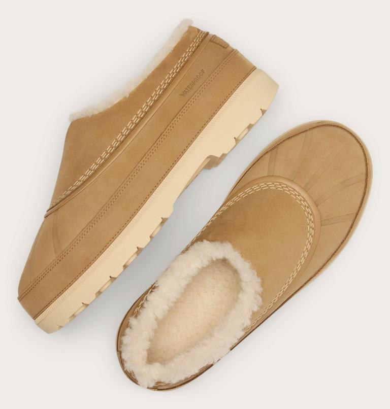 Ambler Fireside Waterproof Men's Clog, Color: Caribou Buff, Caribou Beige, image 5