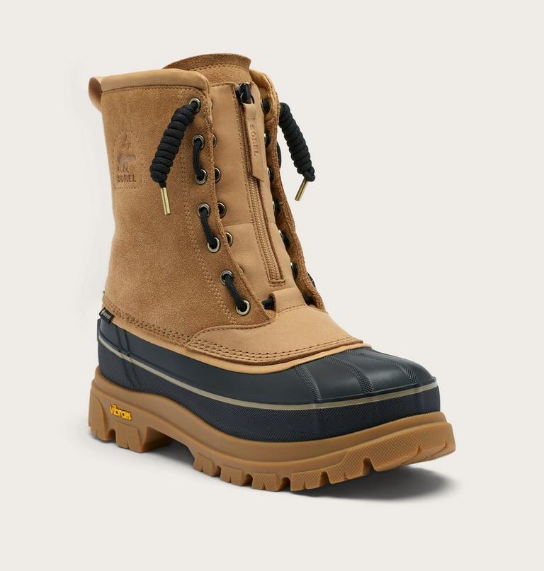 Caribou Horizon Zip GTX Men's Winter Boot, Color: Tawny Buff, Black, image 7