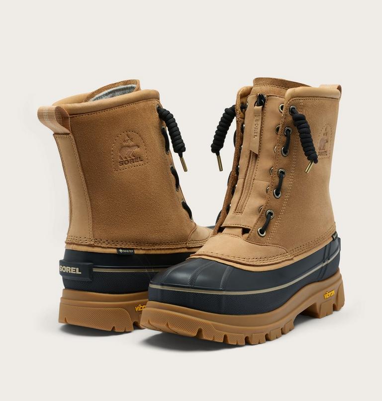 Caribou Horizon Zip GTX Men's Winter Boot, Color: Tawny Buff, Black, image 9