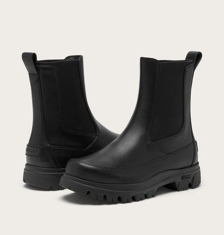 Women's Daystorm Chelsea Waterproof Boots, Color: Black, Sea Salt, image 9
