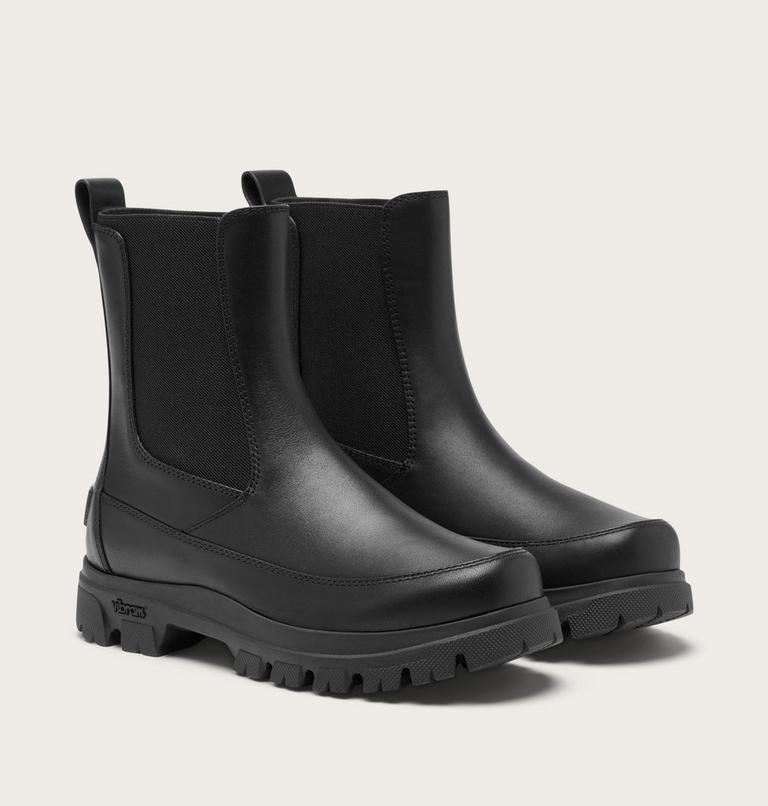 Women's Daystorm Chelsea Waterproof Boots, Color: Black, Sea Salt, image 2