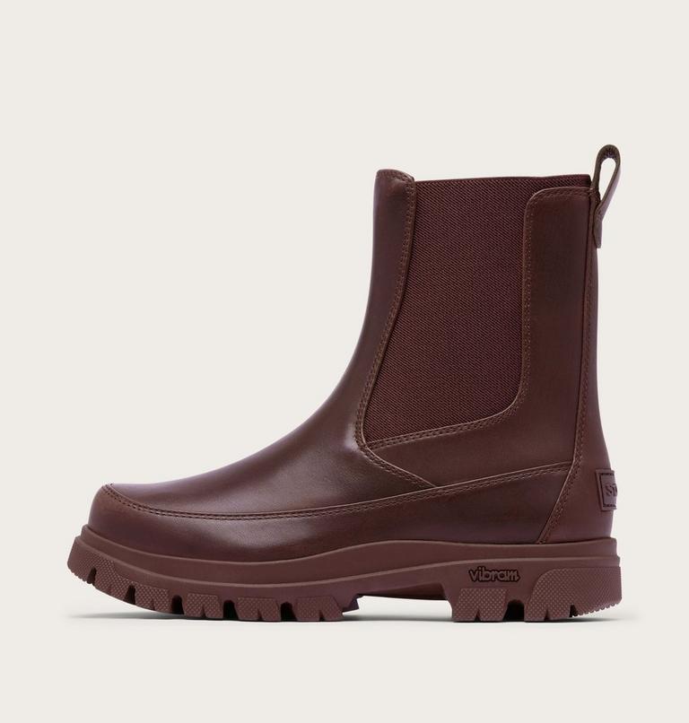 Women's Daystorm Chelsea Waterproof Boots, Color: Red Lodge, Black, image 10