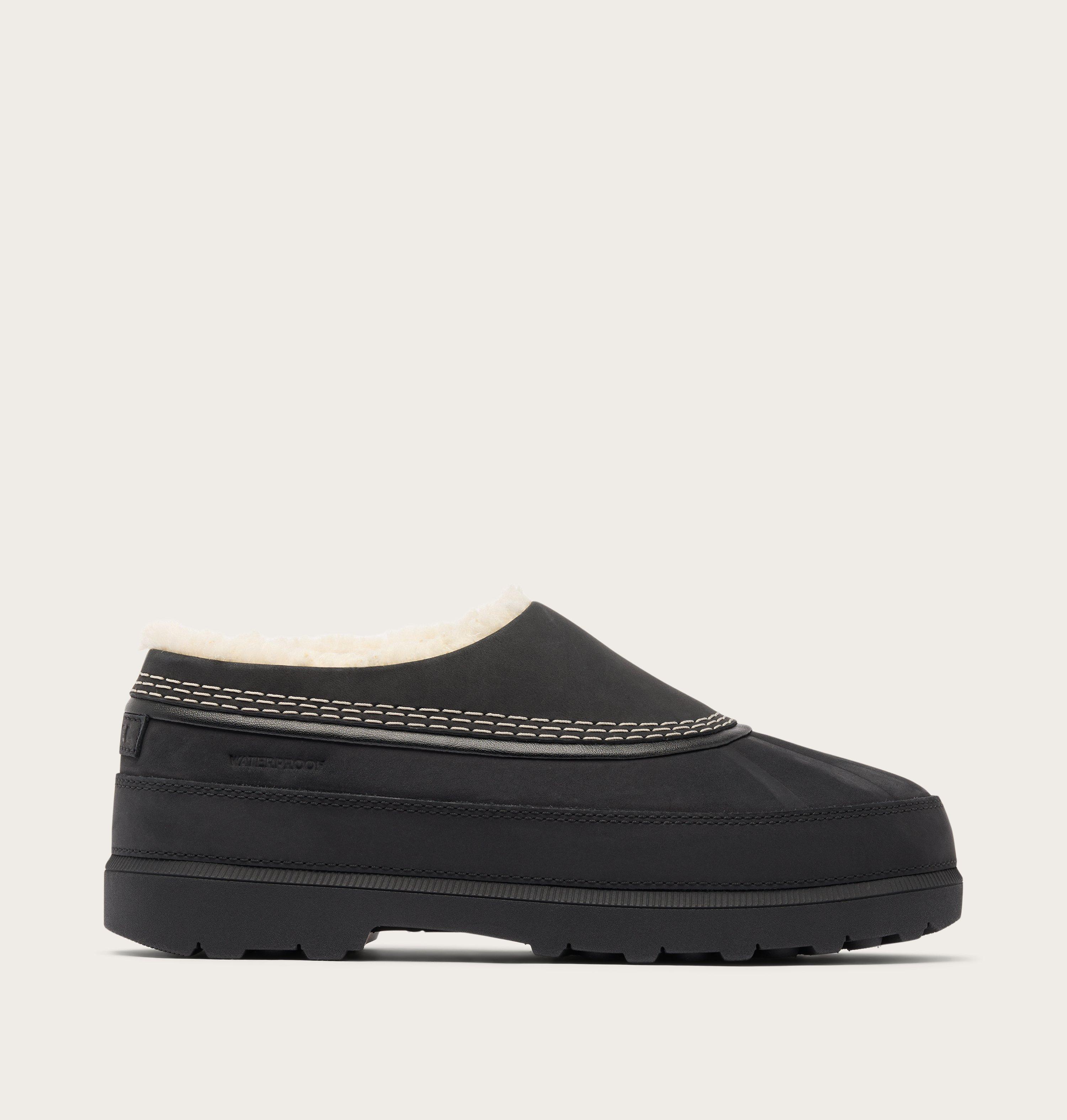 SOREL Women's Ambler Fireside Waterproof Clogs, Size 7, Black/Dark Stone