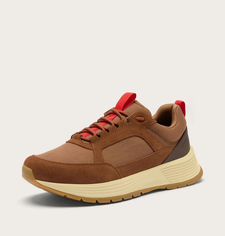 Sneakers impermeabili Outing SE da uomo, Color: Velvet Tan, Bright Red, image 8