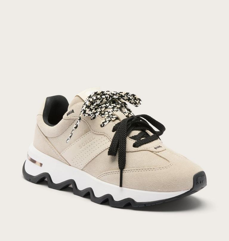 Women's KINETIC Ember Luxury Sneaker, Color: Fawn, Black, image 7