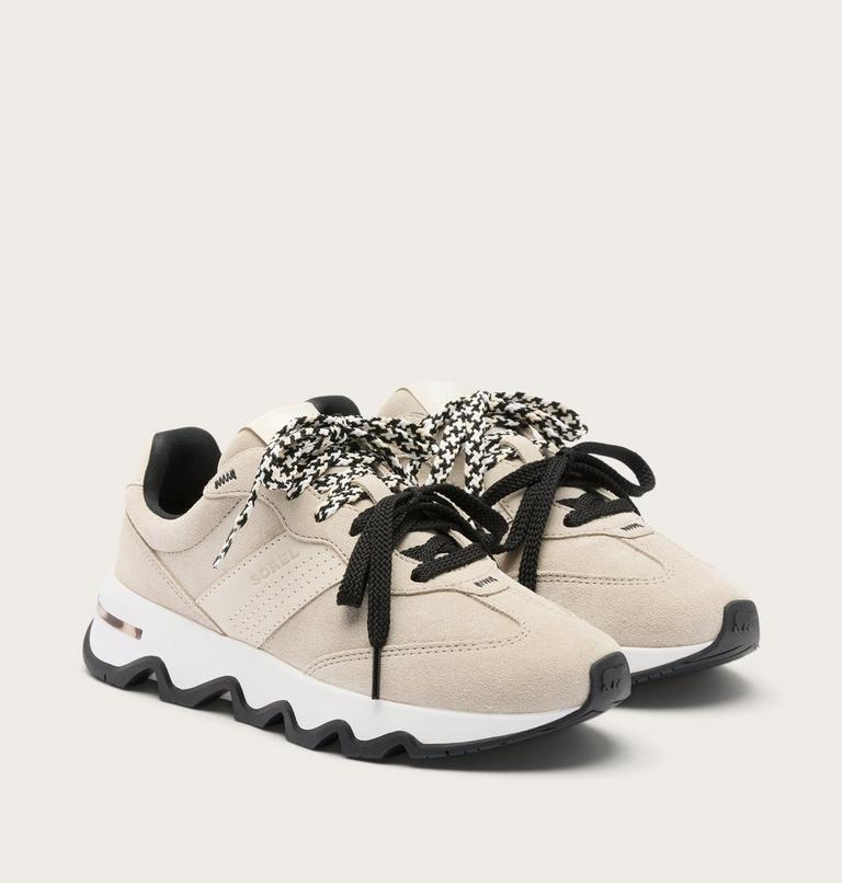 Women's KINETIC Ember Luxury Sneaker, Color: Fawn, Black, image 2