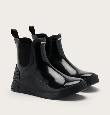 Women'sOut N About IV Rain Chelsea Waterproof Boots, Color: Black, Sea Salt, image 2
