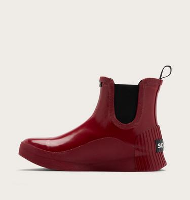Women'sOut N About IV Rain Chelsea Waterproof Boots, Color: Red Dahlia, Black, image 4